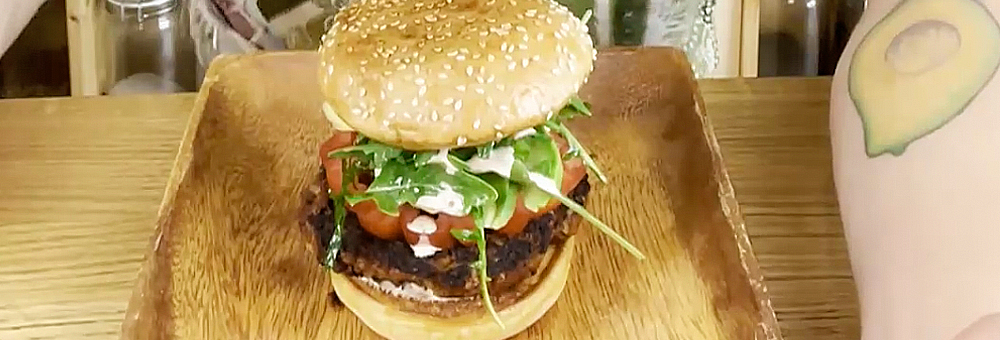 Aprèn a preparar una deliciosa burger vegana!