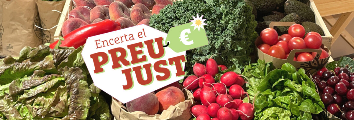 “Encerta el preu just” i guanya un lot de fruites i verdures de collita pròpia de temporada!