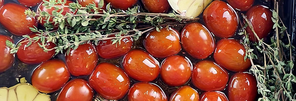 Com confitar tomàquets cherry?