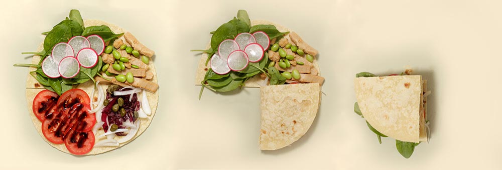 ¡Come sano, ligero y divertido con wraps!