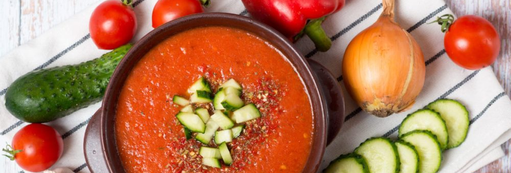 Per als dies calorosos, gaspatxo fresquet