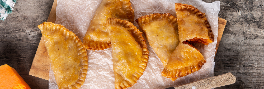 Empanadillas de calabaza y gorgonzola, ¡una receta para chuparse los dedos!