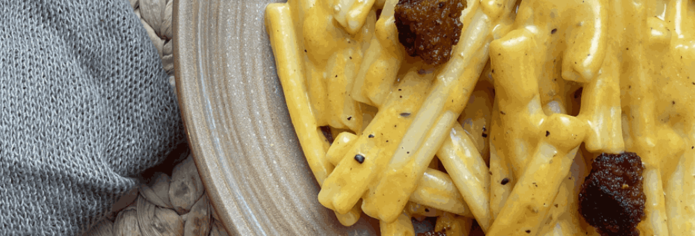 Sorpréndete con esta pasta con salsa carbonara de sobrasada