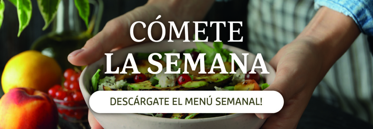 ¡Sigue una alimentación saludable con nuestro menú semanal!